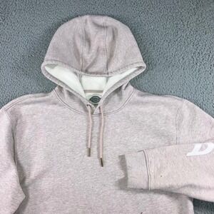 Dickies Hoodie Men L Pink Heathered Fleece Lined Pullover Grunge Work Outdoor